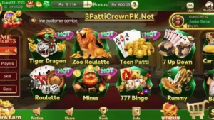 Game Categories in 3 Patti Crown