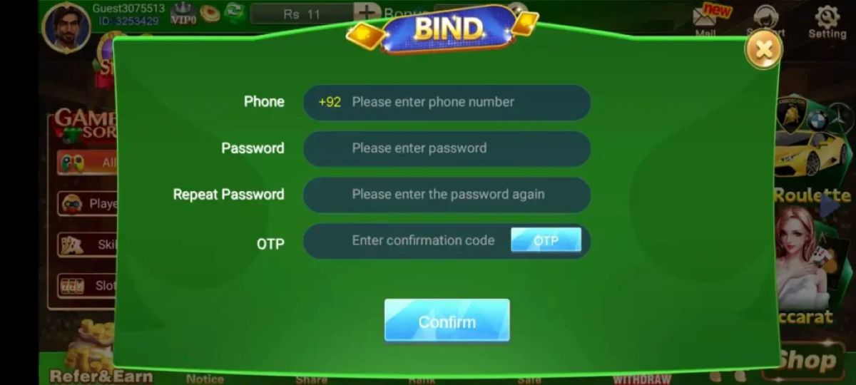 3 patti crown forgot email password