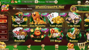 Game Categories in 3 Patti Crown